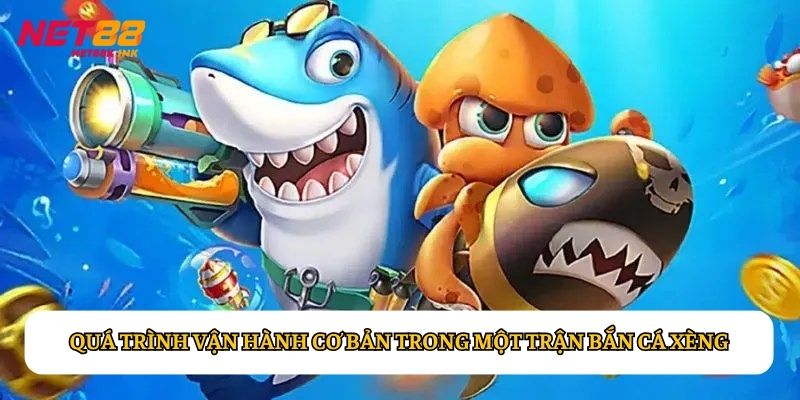 Quá trình vận hành cơ bản trong một trận Bắn Cá Xèng